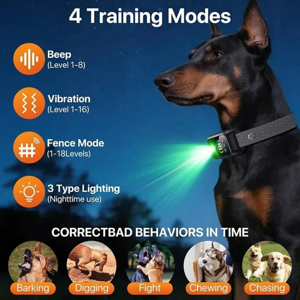 2In1 Wireless Dog Collar Fence System & Correction Collar
